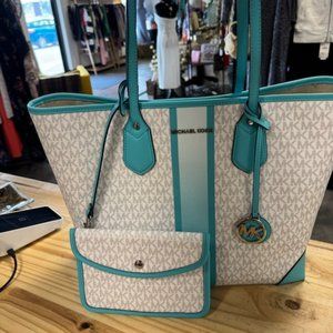 Michael Kors Turquoise Ombré tote bag (RARE)